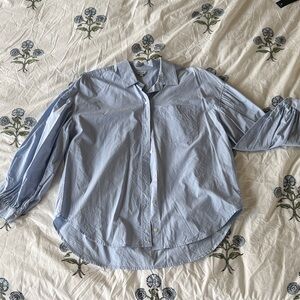 Rails Light Blue Women's Button-Down Shirt